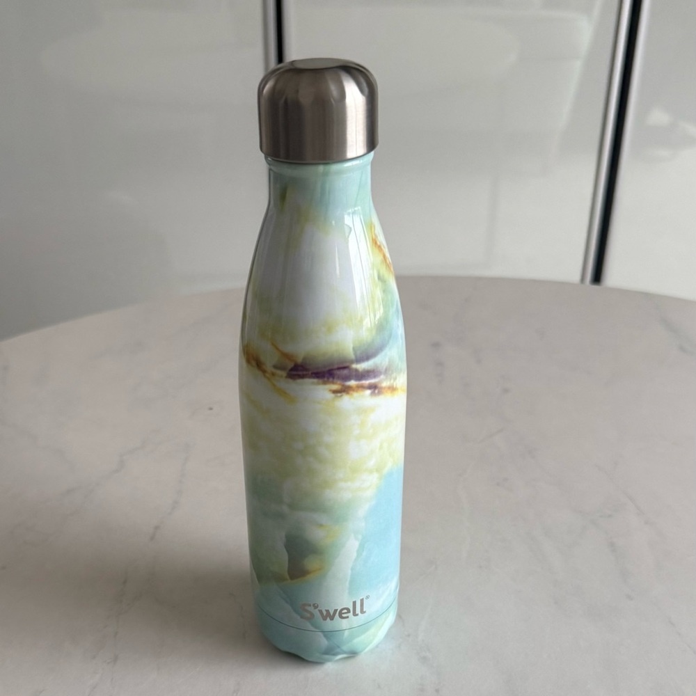 S'well Pastel Aqua Marble Stainless Water Bottle